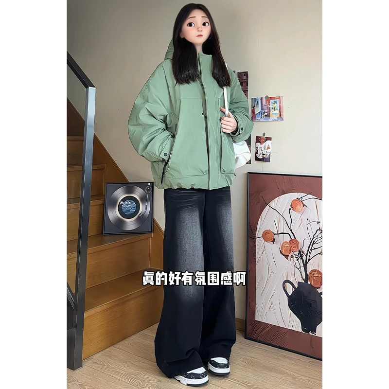 三防90白鸭绒设计感工装羽绒服男女同款冬季美式潮牌机能风外套