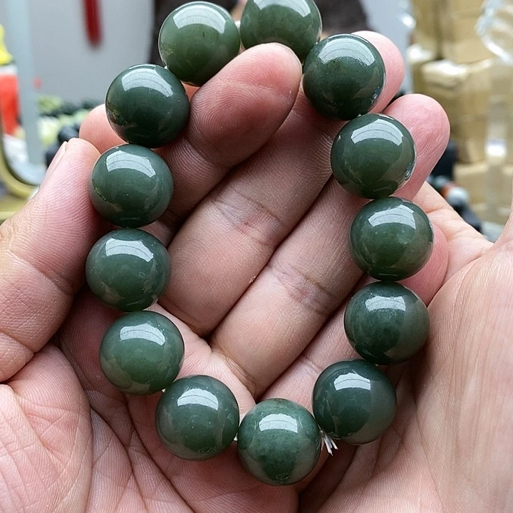 【闪购商品】未镶嵌手串和田玉18且末蓝