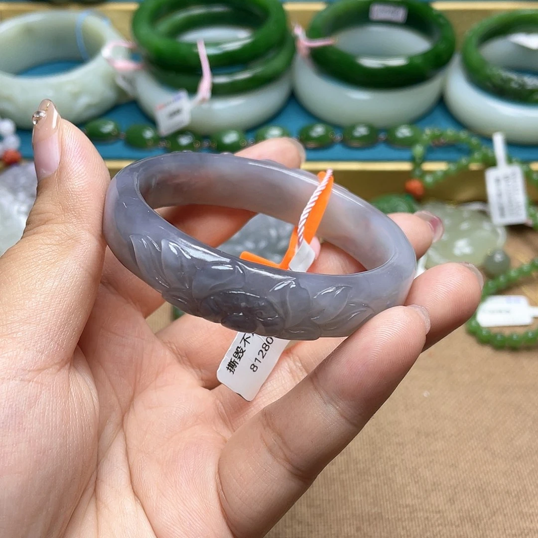 和田玉手镯54圈口151未镶嵌