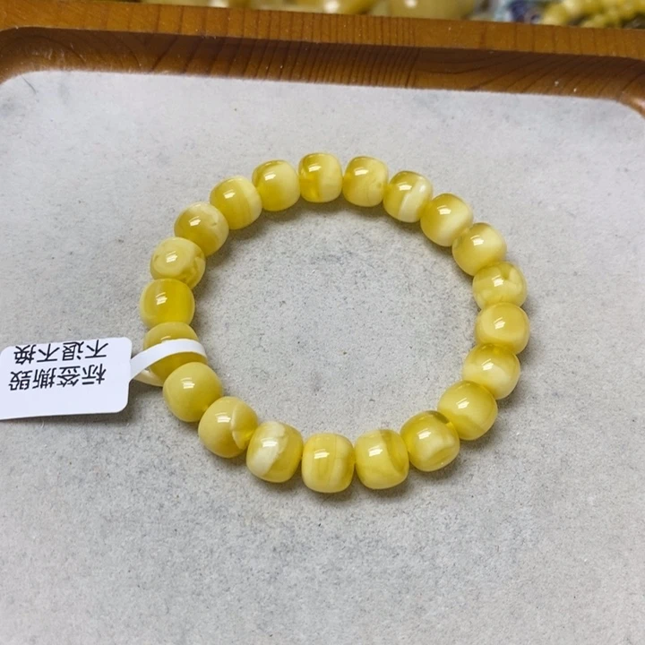 裸石蜜蜡未镶嵌手串