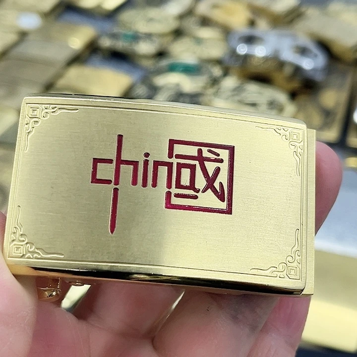 实心铜自动一件扣