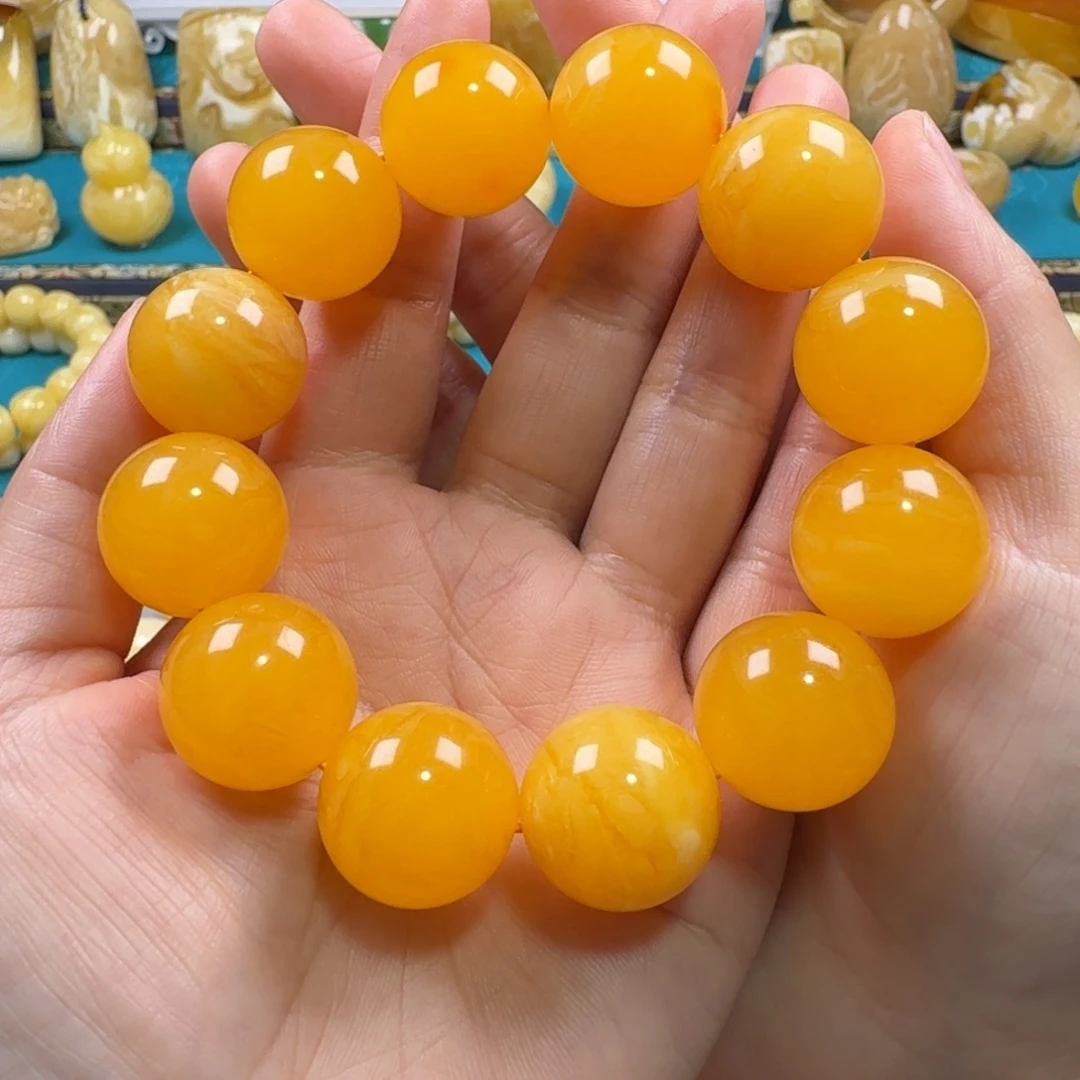 琥珀未镶嵌手链同料
