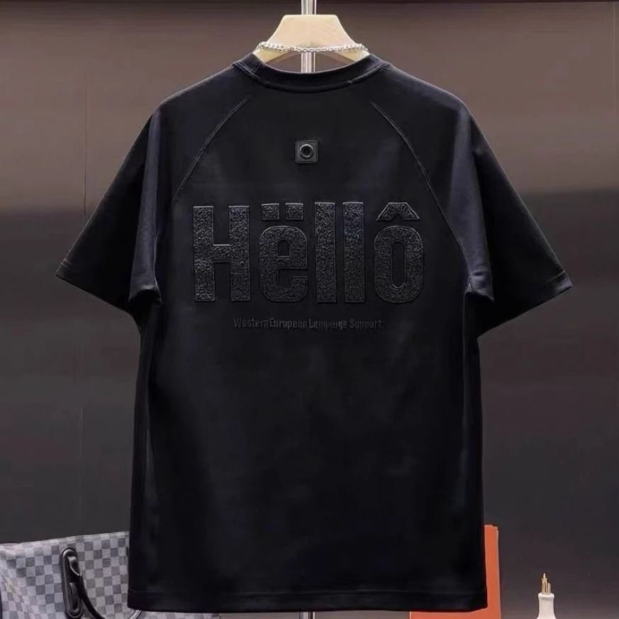 T530 白色/黑色/绿色 高质量刺绣工艺M-3XL 2025年慵懒风街头嘻哈