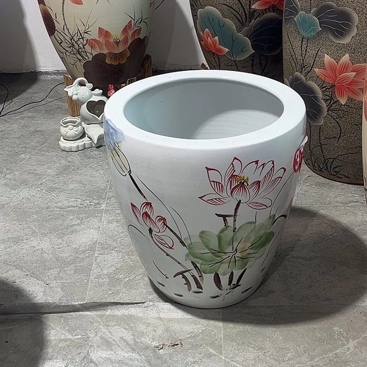 晋***皖景德镇陶瓷鱼缸艺术