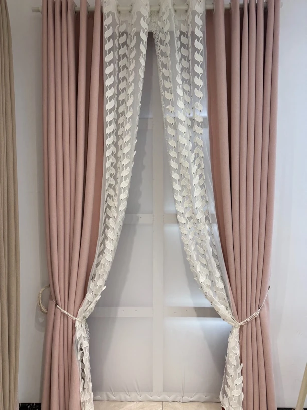 高端窗帘窗纱简约现代客厅卧室阳台