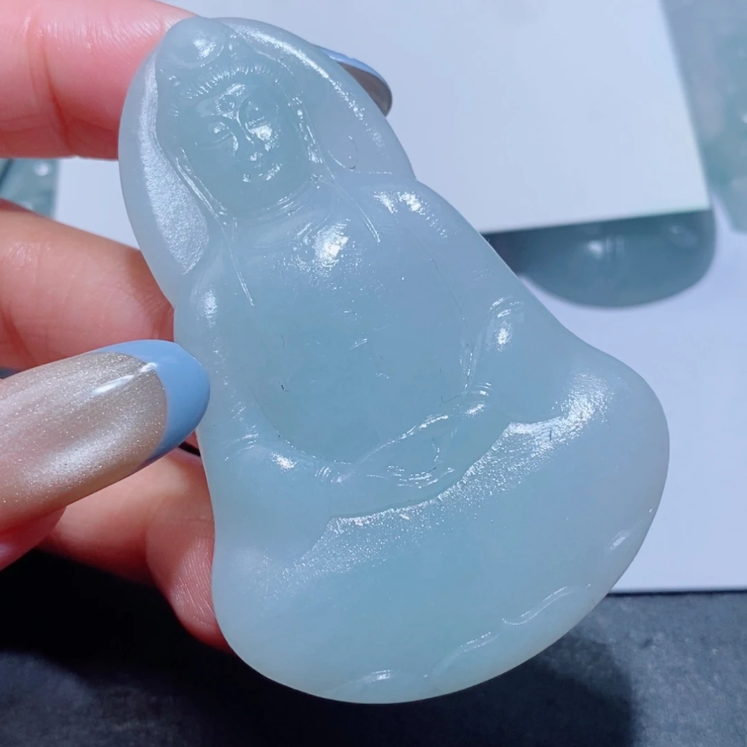 定制翡翠未镶嵌定制毛货翡翠挂件