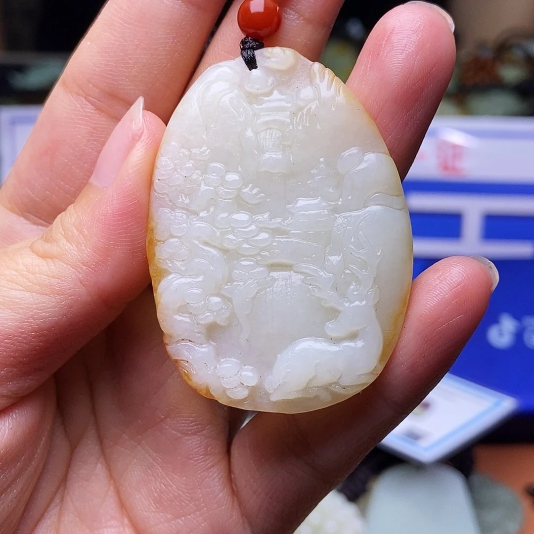 和田玉未镶嵌颈饰