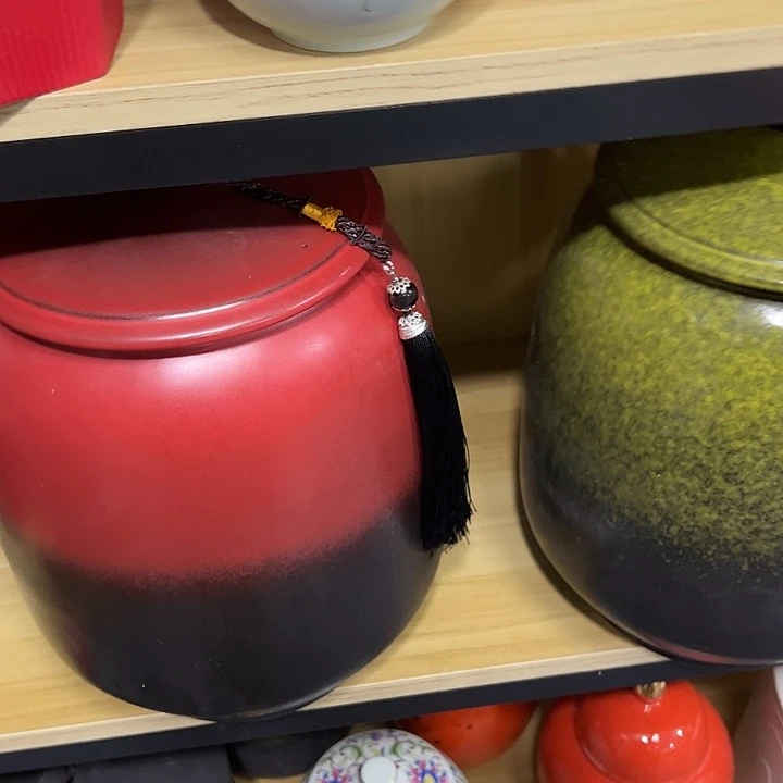 茶叶罐陶瓷家用储物罐瑕疵福利品介意勿拍