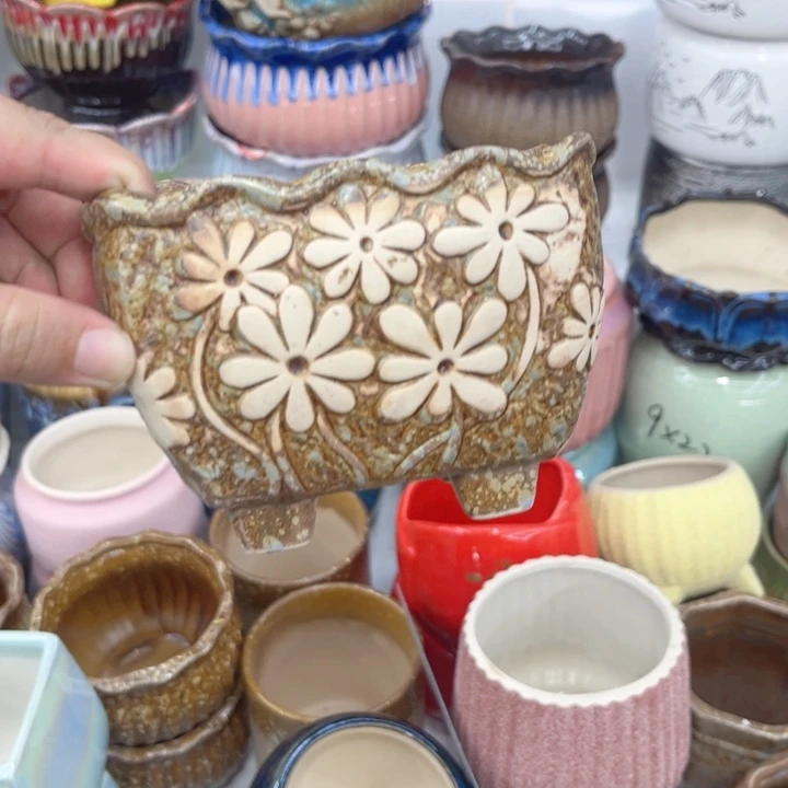 有孔.多肉陶瓷花盆！