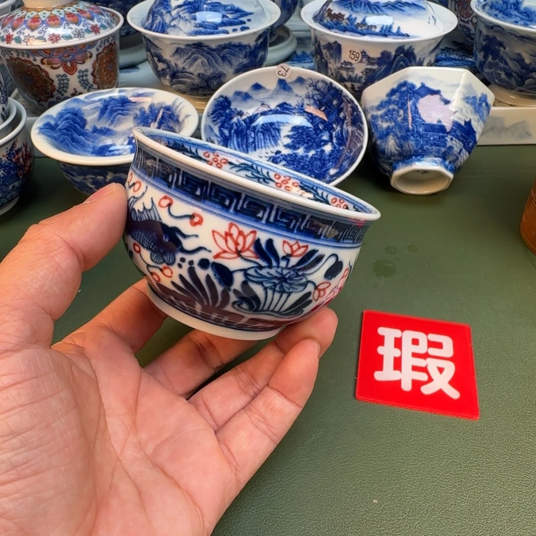 纯手工纯手绘茶具石头24