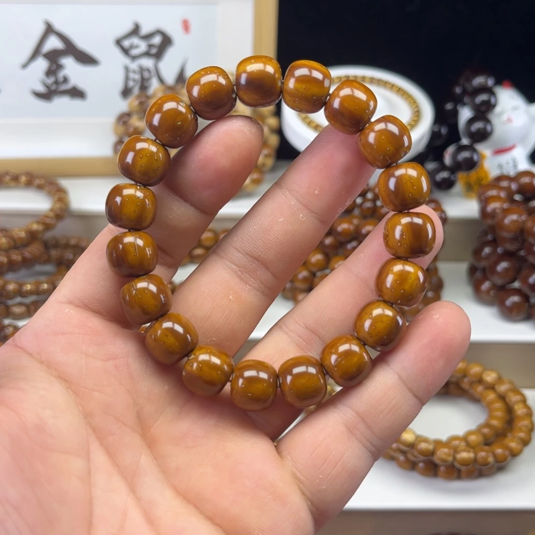 紫金鼠手串紫金鼠油核老型手串13