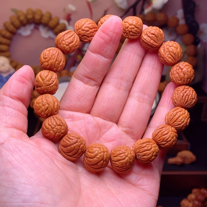 桃核手串龙纹桃核8