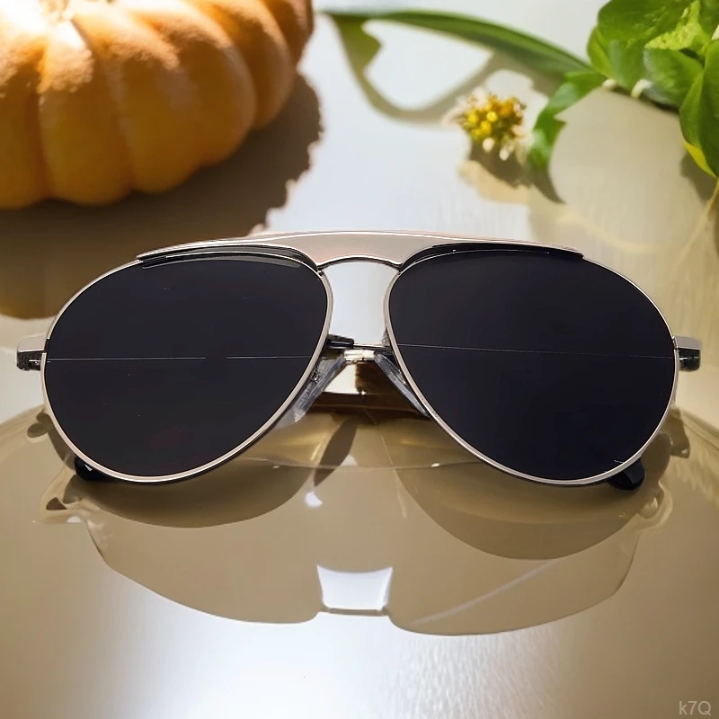 高级感墨镜太阳镜眼镜男士潮流金属女款眼睛偏光镜网红近视偏光