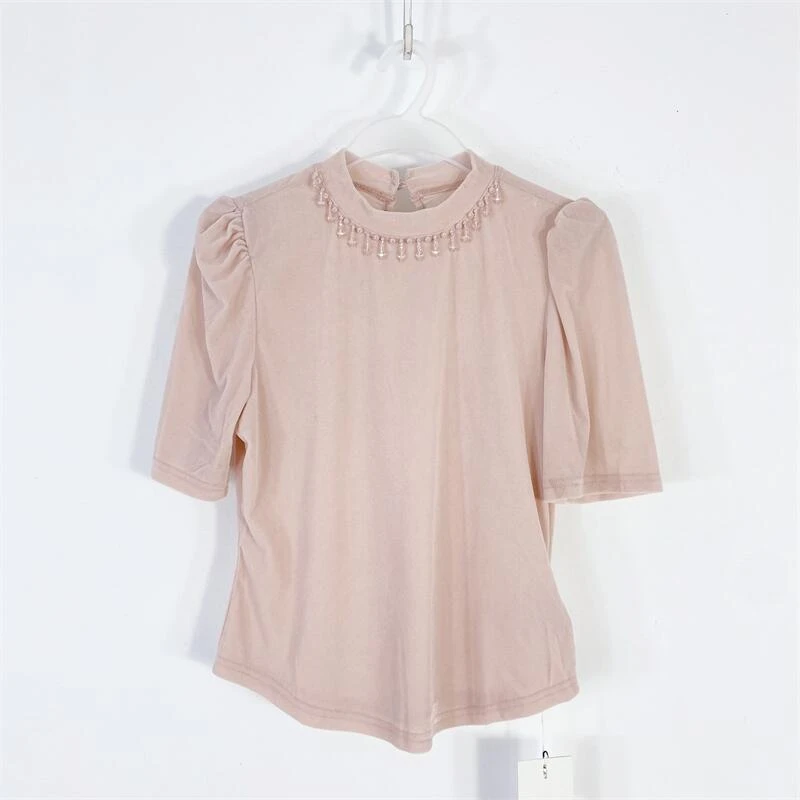 【77衣橱】KA3908精品女装上衣短袖T恤气质轻奢【红人上新】