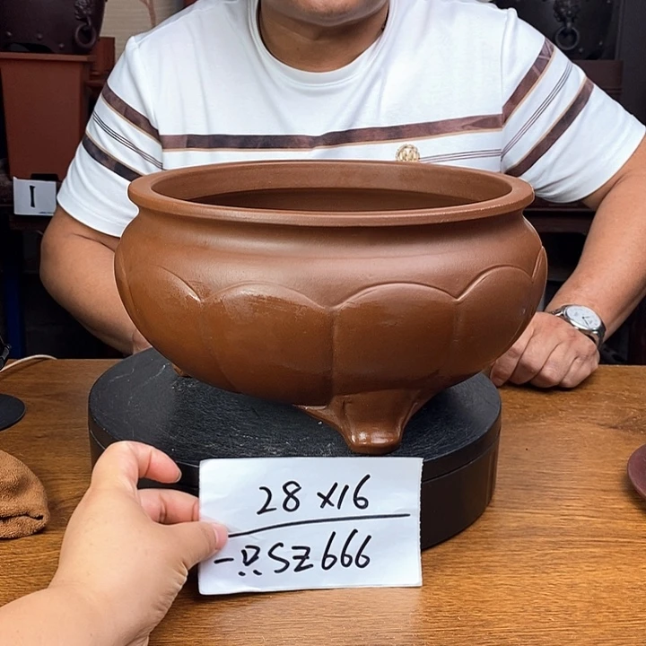 紫砂花盆货号一只SZ666