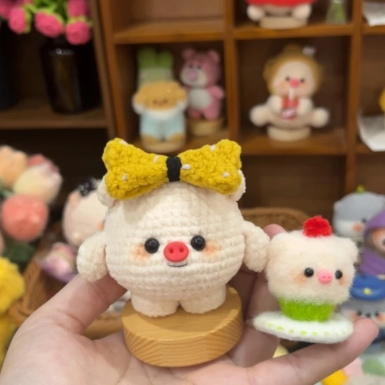 纯手工编织小猪猪