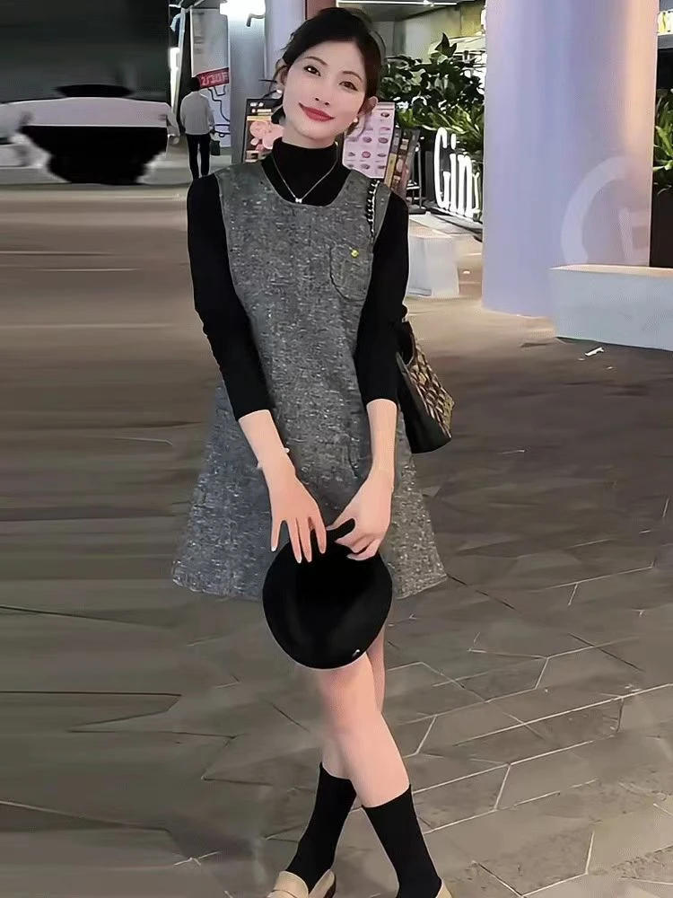 【锦衣服饰】XYJR 8063时尚两件套套套裙