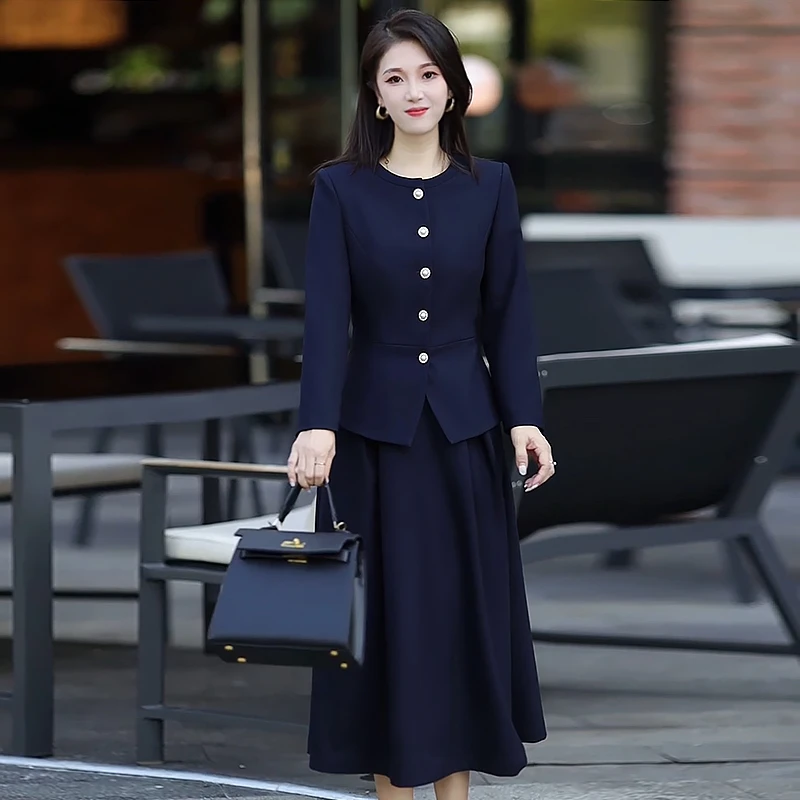 正式场合职业套装女2025新款春秋气质高端ol今年流行套装裙两件套