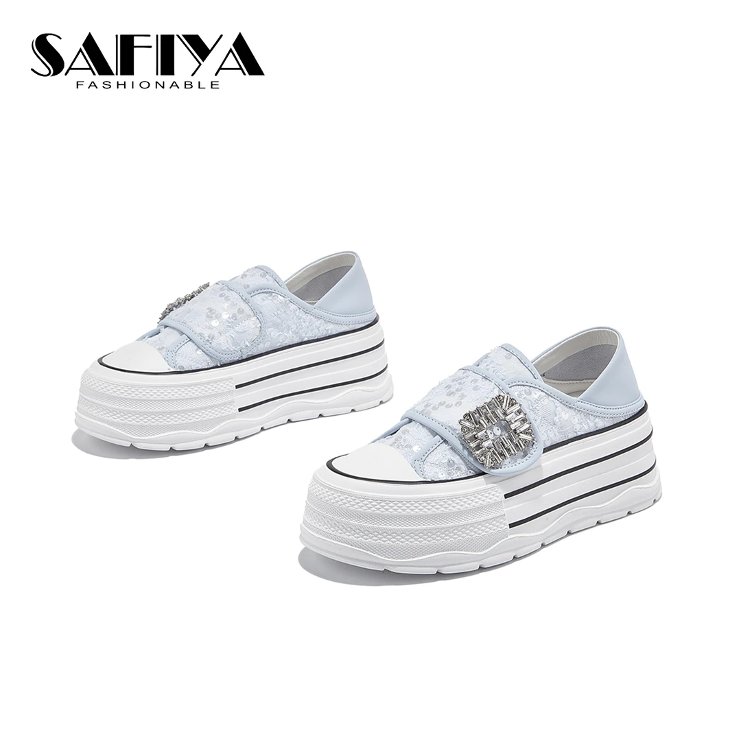 索菲娅Safiya夏款厚底舒适透气百搭时尚休闲鞋 SFD1111D60