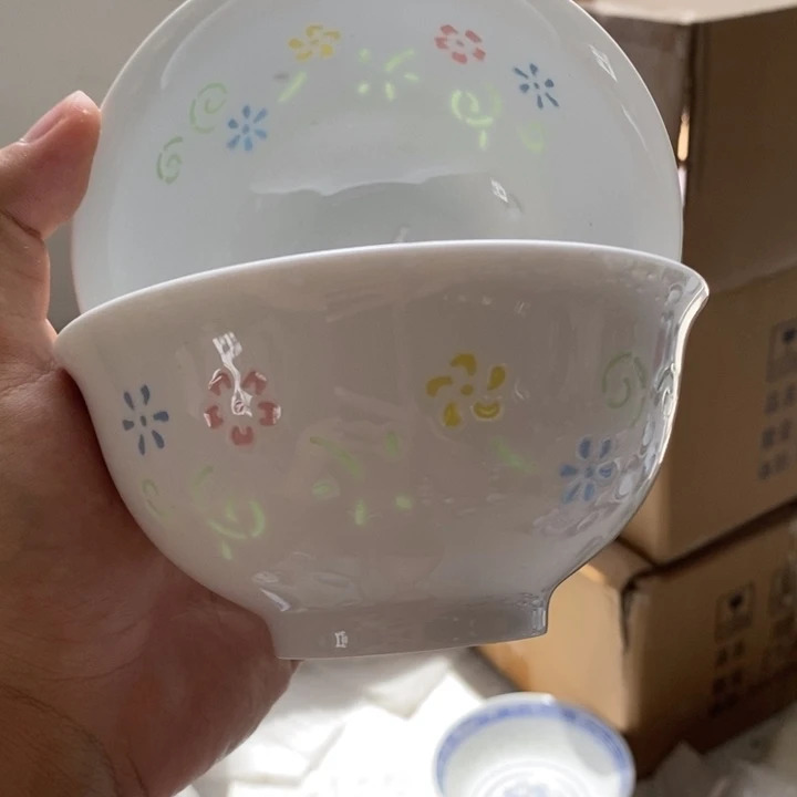 碗景德镇高温细白瓷餐具