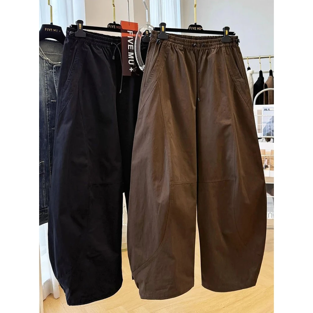 设计感独特别致弯刀裤工装裤女酷飒风秋季高腰休闲裤显瘦时尚长裤