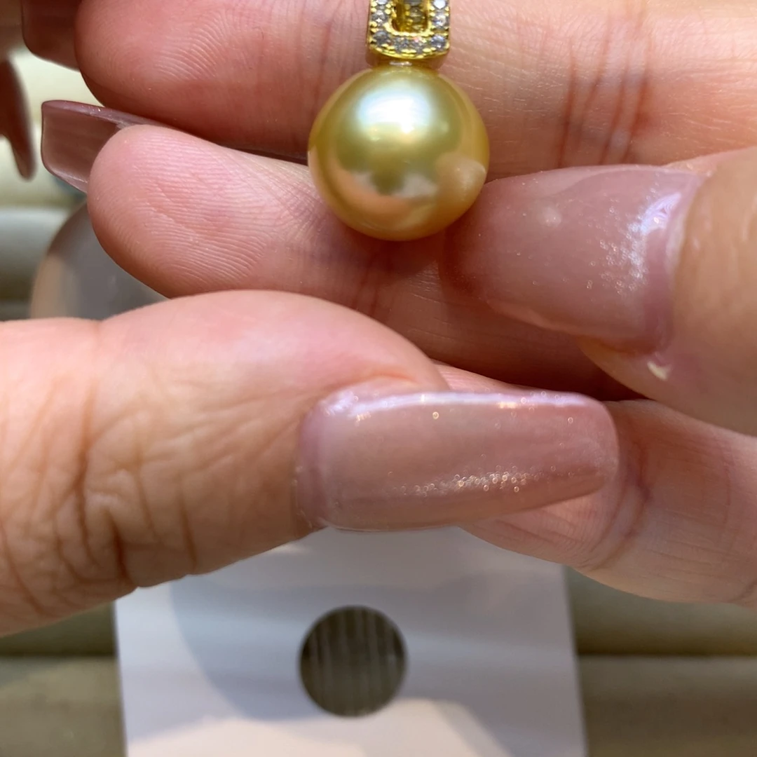 颈饰银S925镶嵌海水珍珠