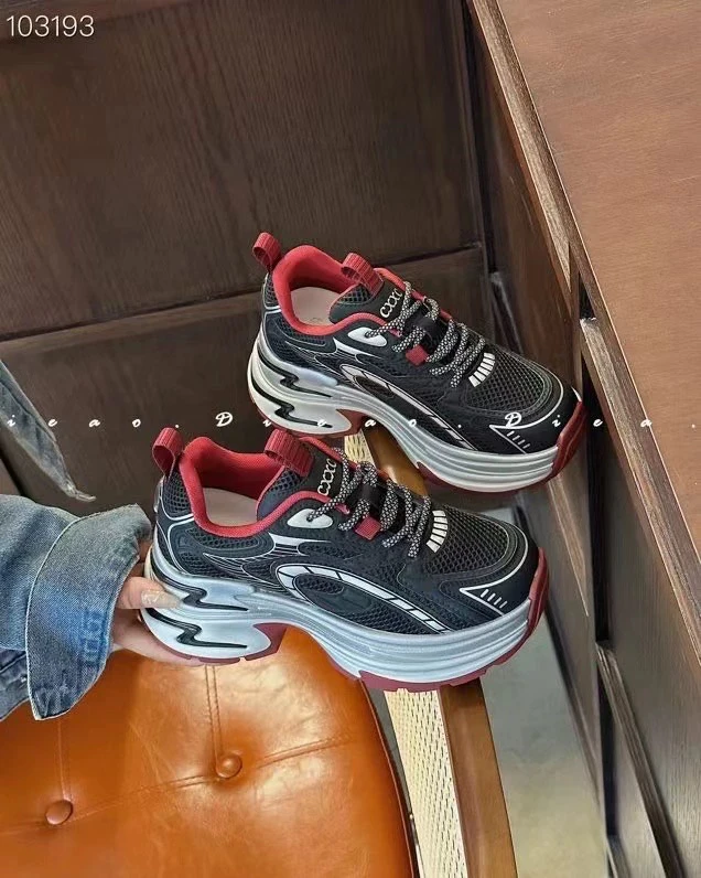 SUSU 欧洲站复古百搭厚底老爹鞋  9508 架3