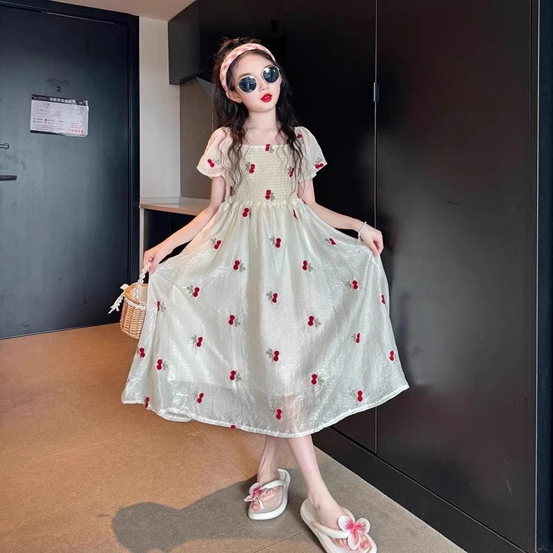 夏季连衣裙短袖公主公主裙碎花韩版女甜美