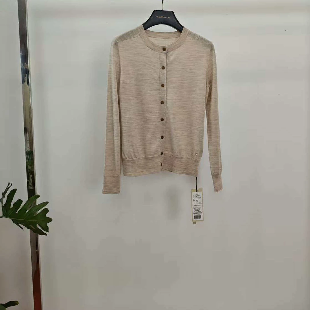 唯尚女装打底衫薄透气修身圆领针织开衫2025年夏季VS251W1867089