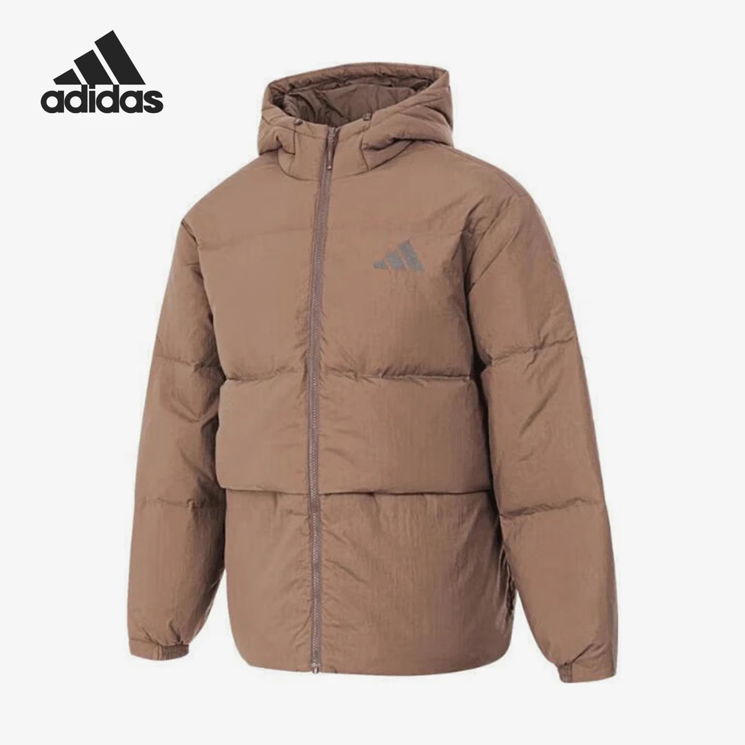 Adidas/阿迪达斯正品新款男士保暖运动休闲连帽羽绒服JG5943