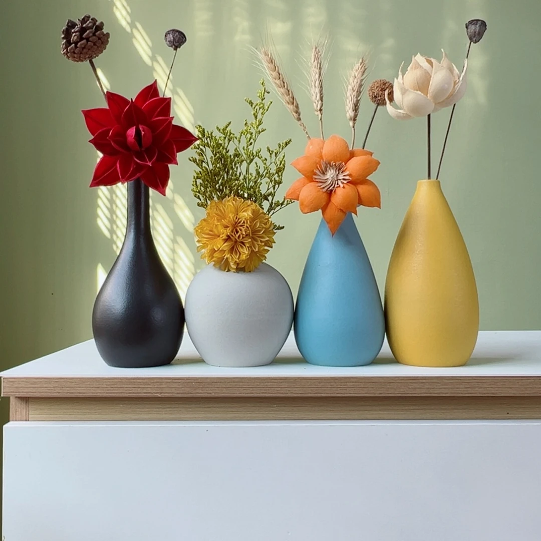 摆件花瓶带花高度20-30厘米左右