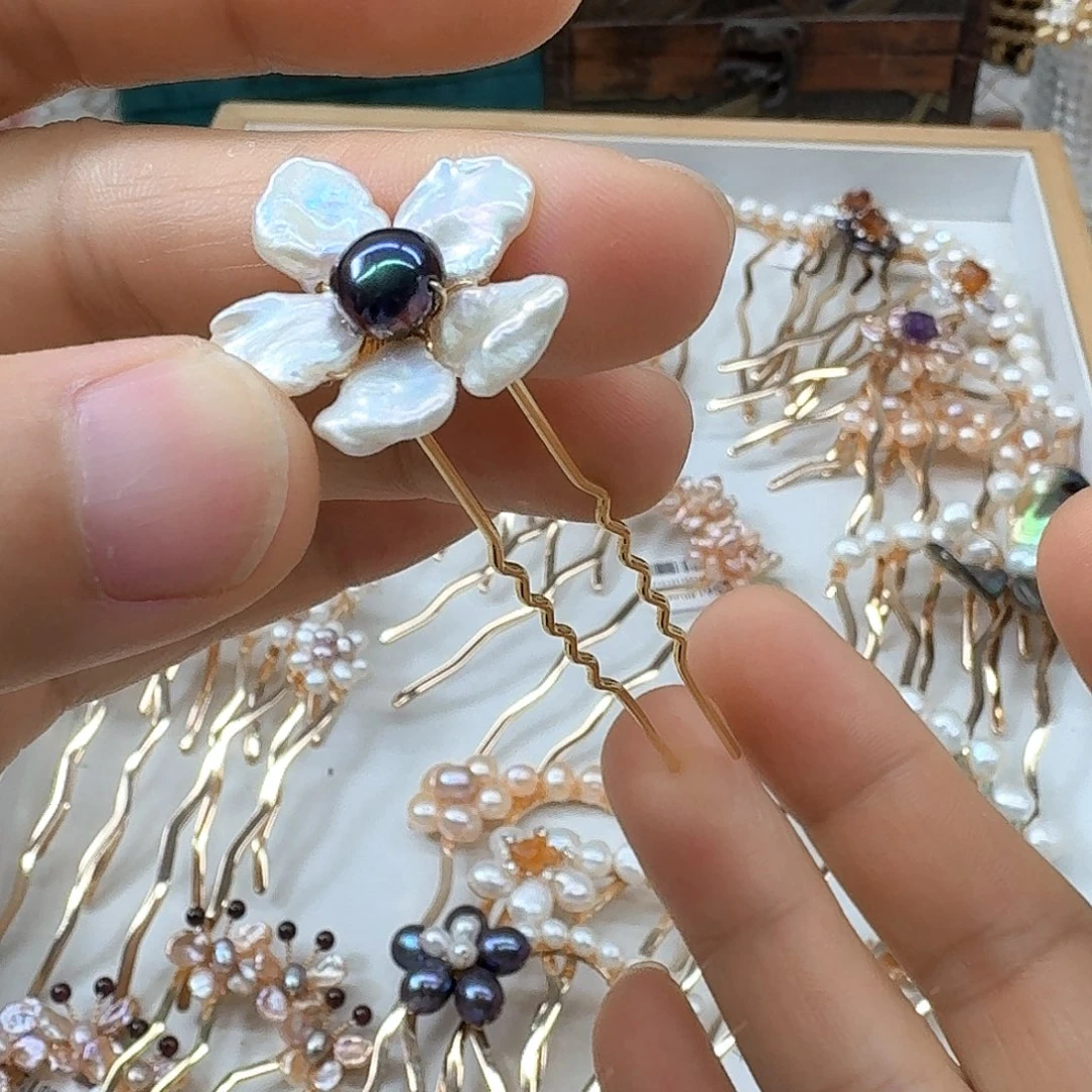 未镶嵌淡水珍珠发饰