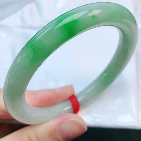 未镶嵌手镯翡翠54圆条881594