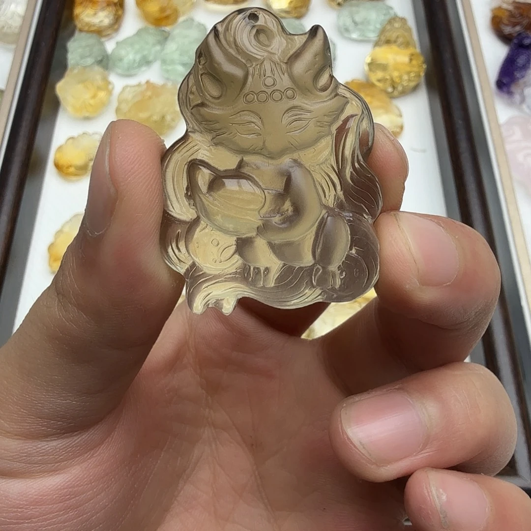 水晶未镶嵌吊坠(不含链)
