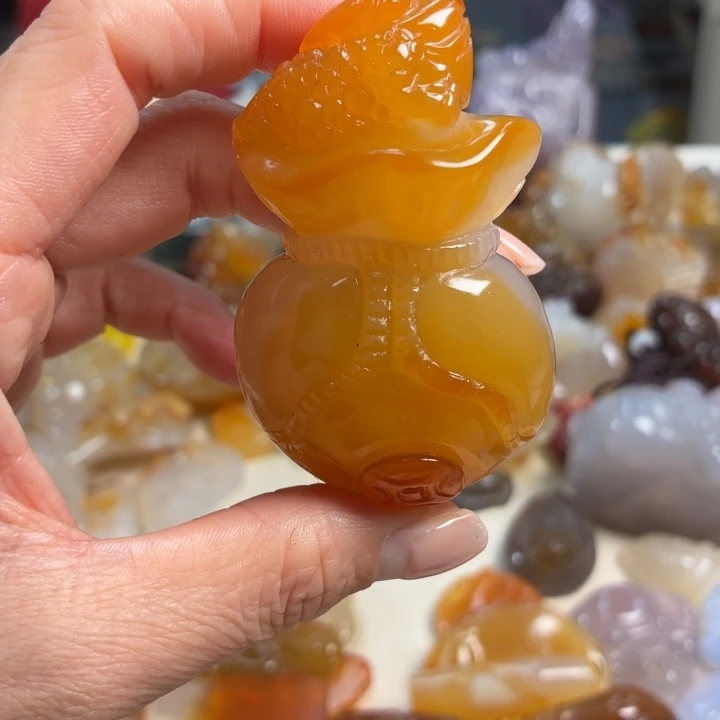 玛瑙/玉髓未镶嵌吊坠(不含链)