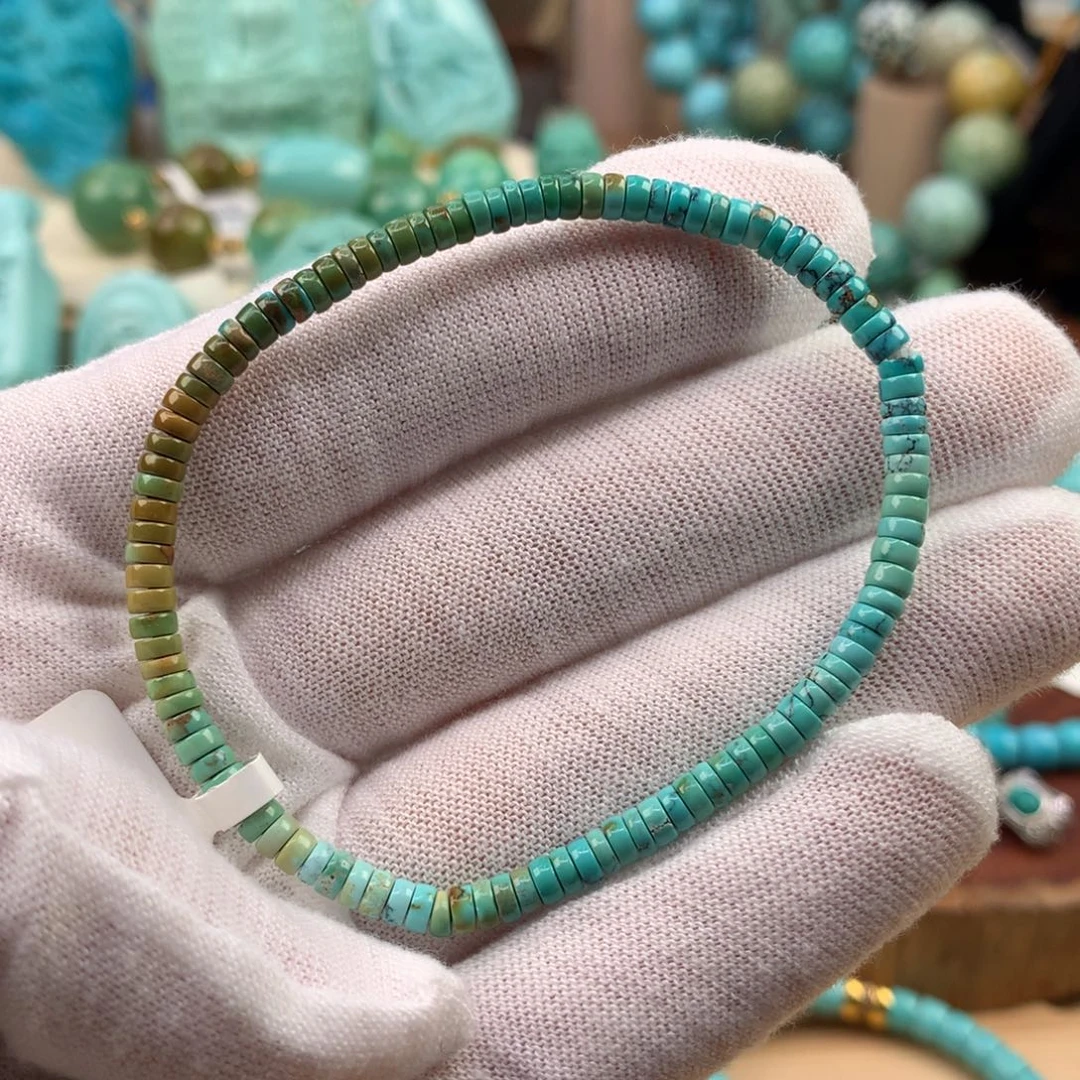 绿松石未镶嵌珠宝奇石3.3mm