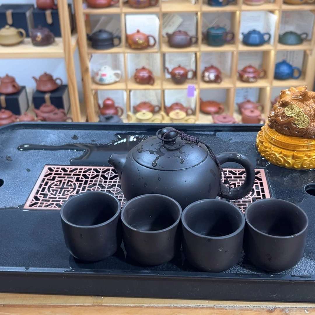 茶壶紫砂一壶4杯123