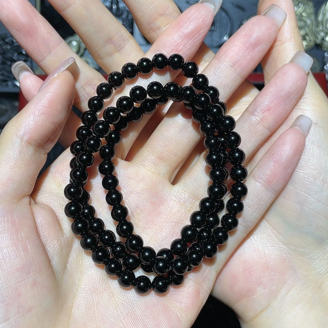 【闪购商品】未镶嵌黑曜岩手链1*3