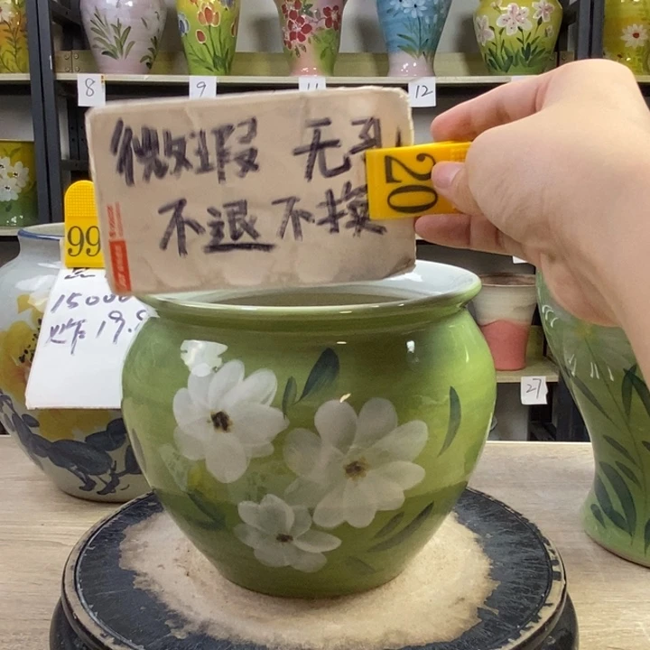 景德镇高温陶瓷花盆
