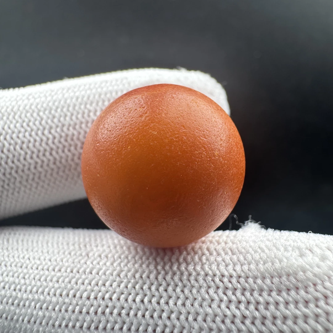 A5376天然蜜蜡 俄料老蜡圆珠18.5mm一物一图假一罚十