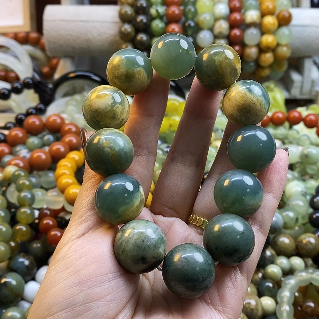 未镶嵌蛇纹石玉手镯【****?