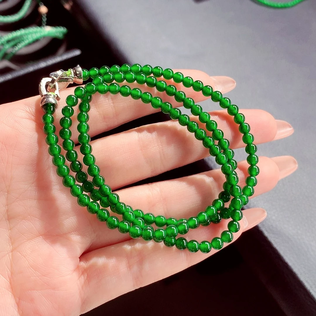 翡翠未镶嵌毛衣链