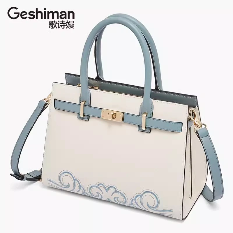 国风轻奢包包女式2025新款手提刺绣潮流大气女士妈妈气质时尚女包