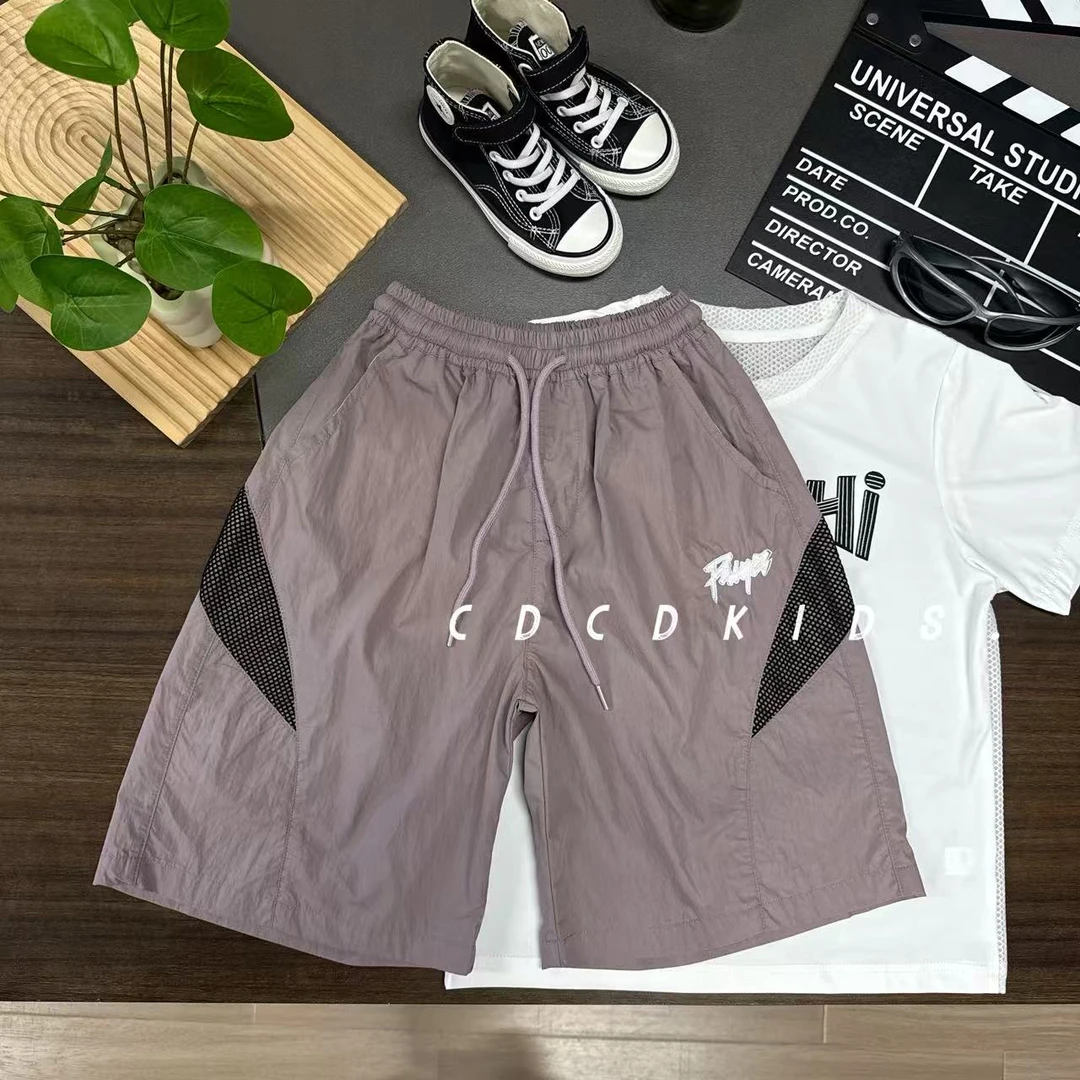 川度2613儿童夏季新款五分裤松紧腰设计高级感工装裤夏装透气宽松