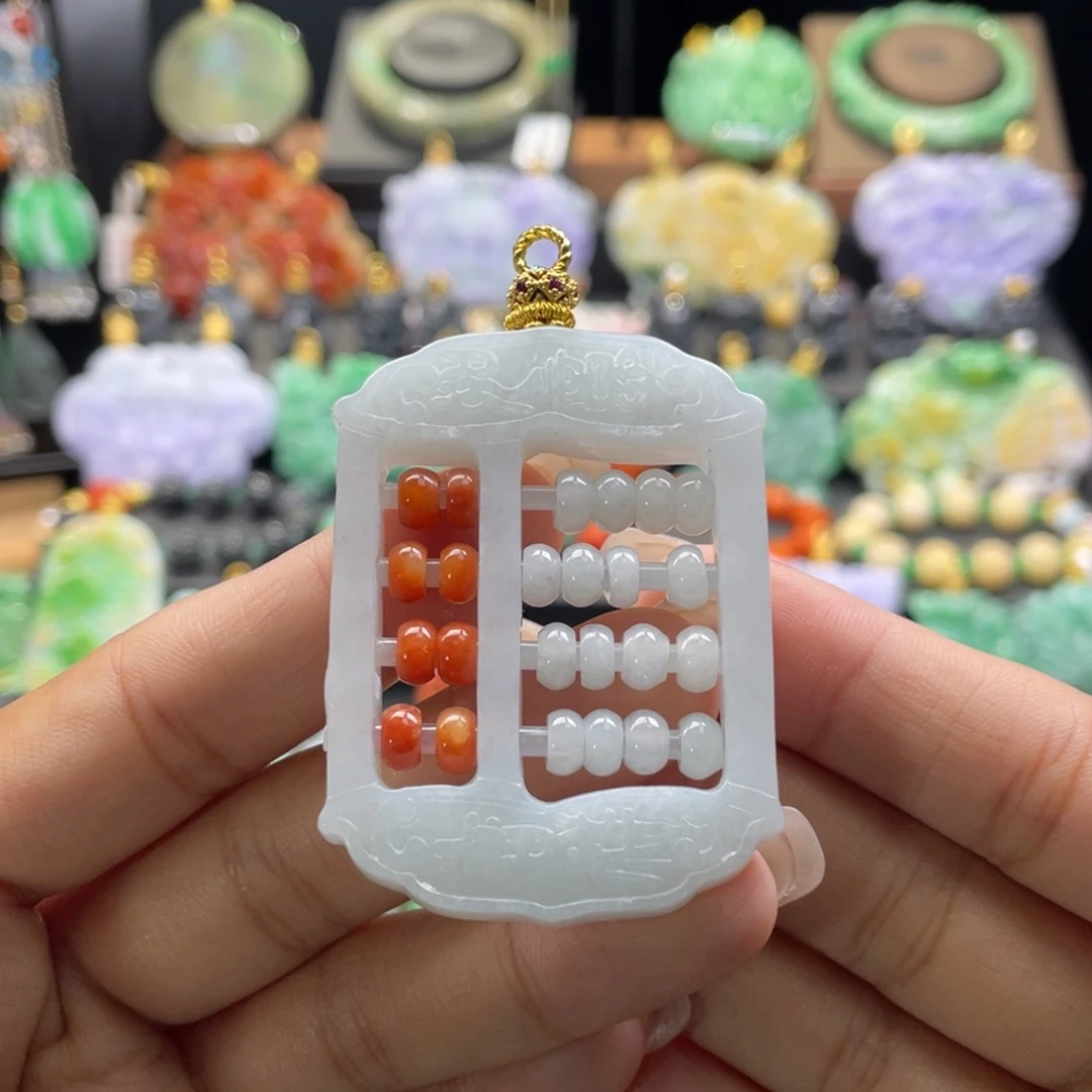 翡翠未镶嵌颈饰代编织