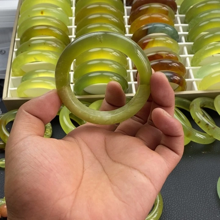 蛇纹石玉合金手镯54