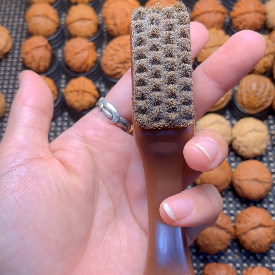 蜡***心核桃文玩把件核桃刷子