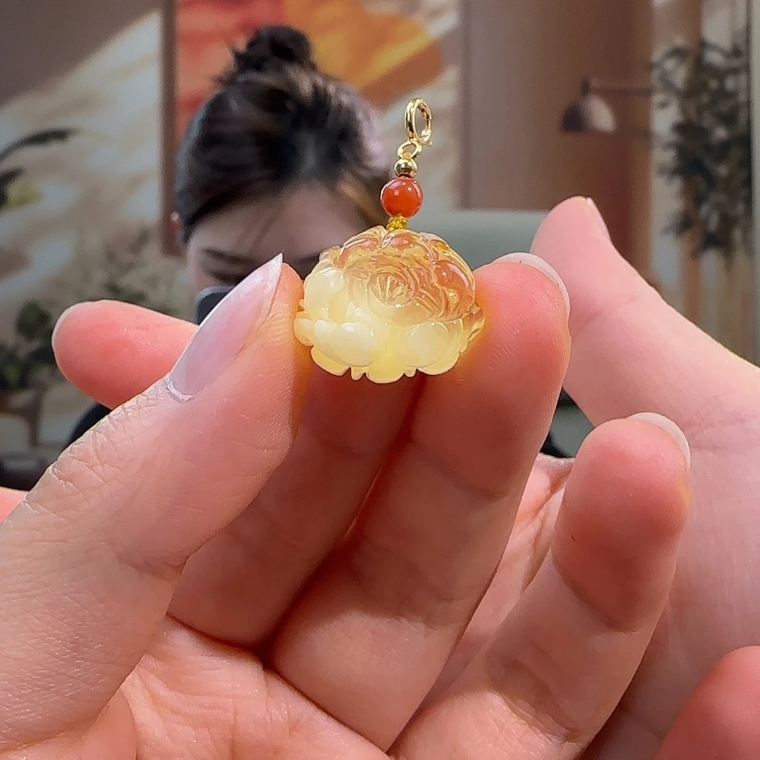 蜜蜡未镶嵌吊坠(不含链)