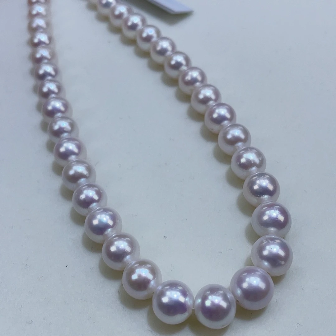 淡水珍珠9镜面冷白炫彩银S925镶嵌