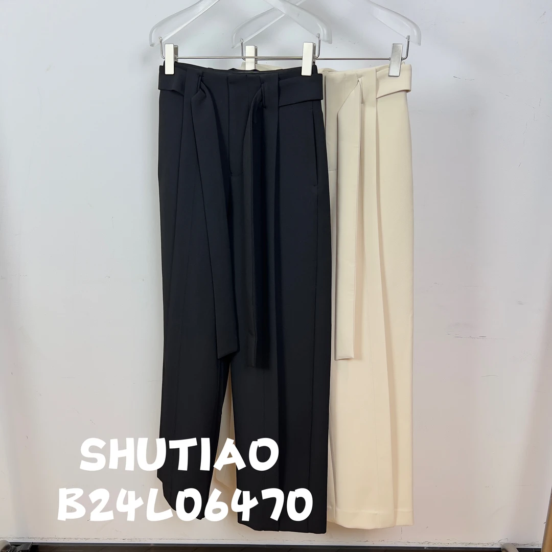 【SHUTIAO】2024秋冬：新款小众设计款裤子B24L06470